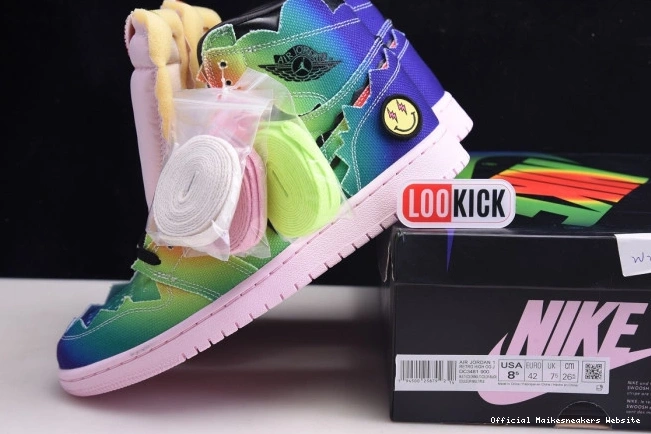 Official Maikesneakers J AIR 1 HIGH DC3481-900 BALVIN OG X JORDAN 0712